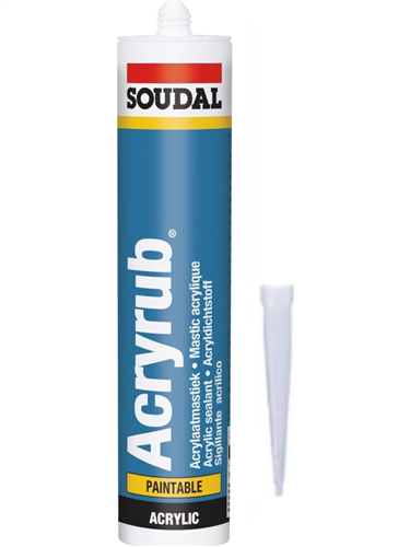 SOUDAL SİLİKONİZE MASTİK 500 GR BEYAZ / ( 1 KUTU= 30 ADET )